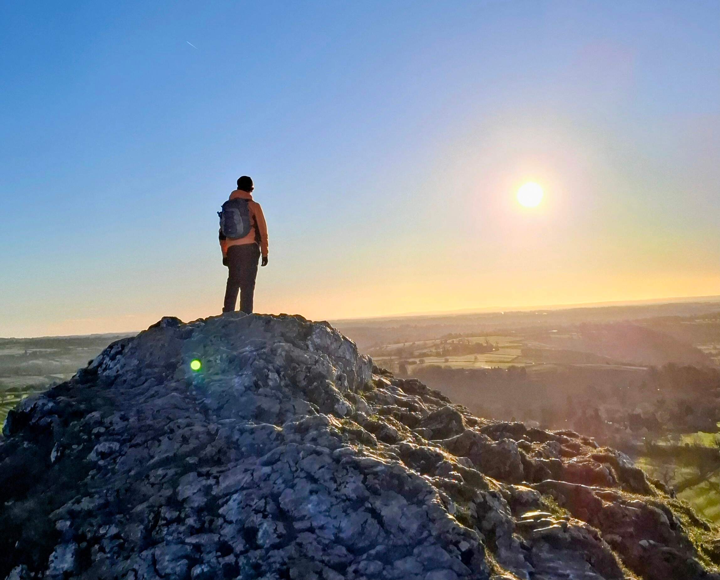 Henry looking out over the valley